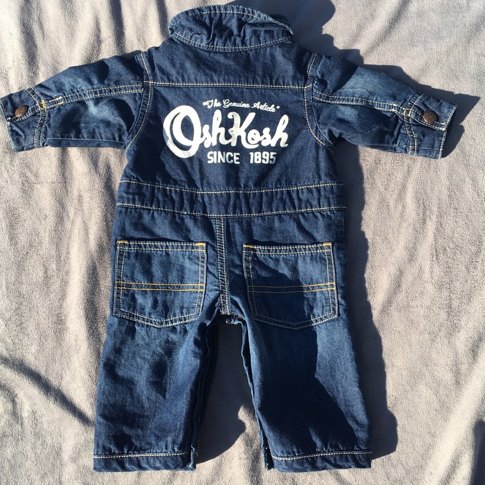 Osh Kosh one piece jean jumpsuit